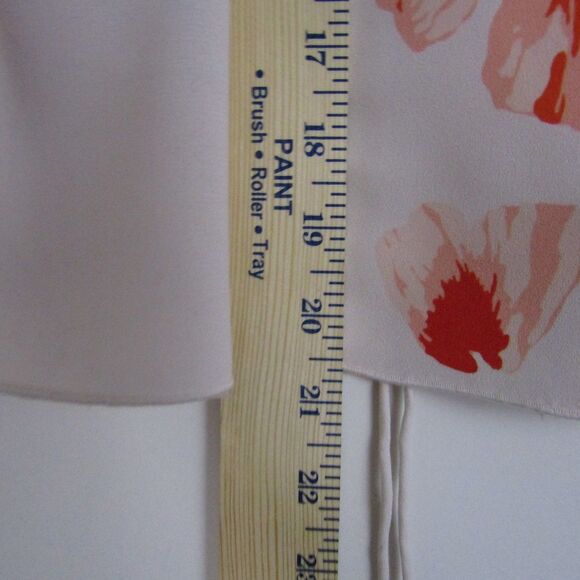 Aritzia Wilfred Top XS Pink Floral Tia Drapey Front Tie Romantic Feminine Modern - Picture 13 of 14
